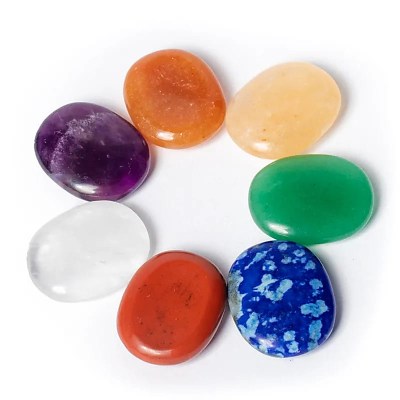 7 chakra worry stones